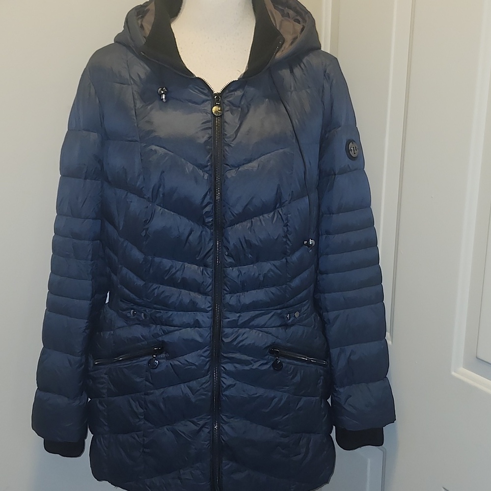 Bernardo goose down coat Blue Womens 1X